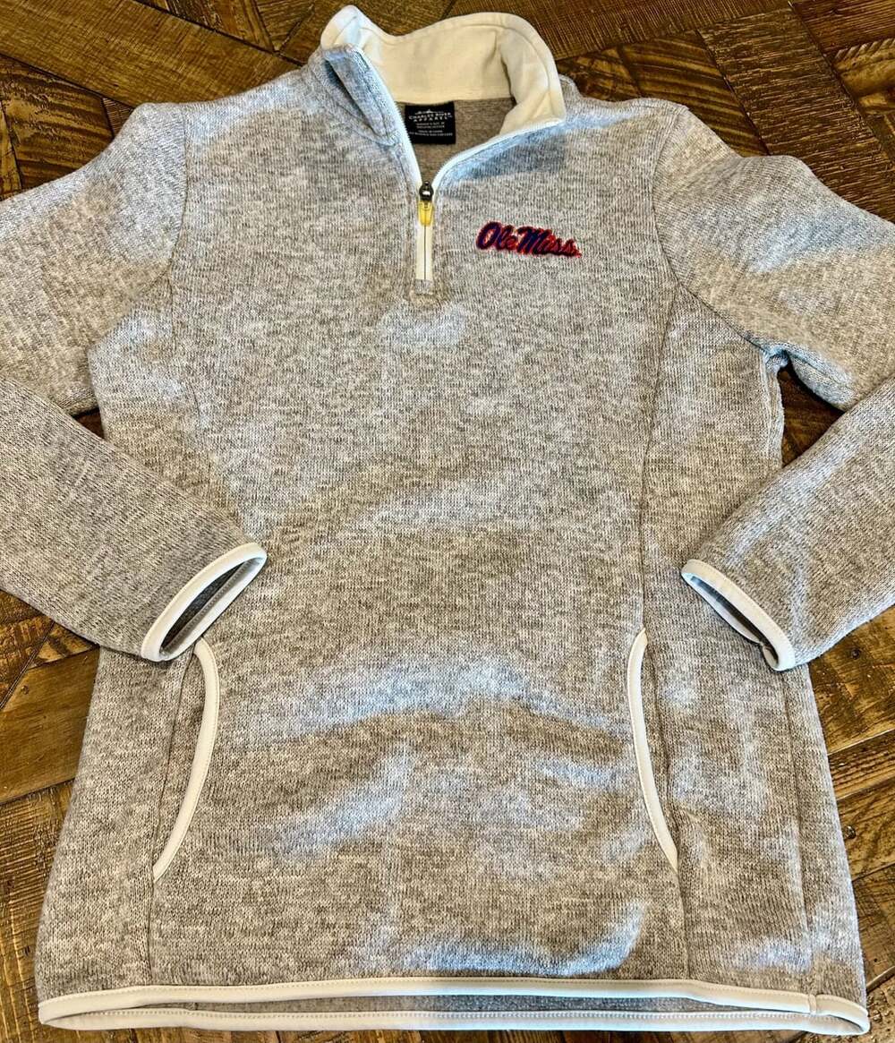 Charles River Apparel Ole Miss Rebels 1/2 Zip Pullover Size M